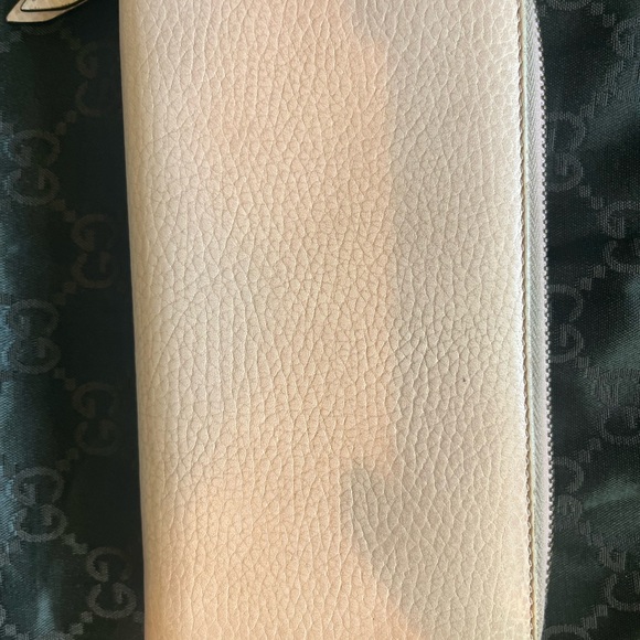 Authentic Gucci GG Butterfly Farfalla Zip Around Leather Long Wallet - Picture 7 of 13